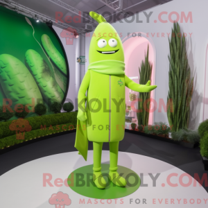 Lime Green Asparagus mascot...