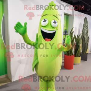 Lime Green Asparagus mascot...