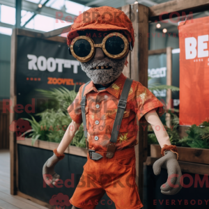 Rust Zombie mascot costume...