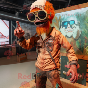 Rust Zombie mascot costume...