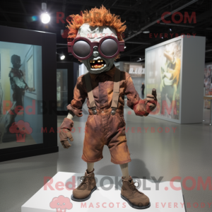 Rust Zombie mascot costume...