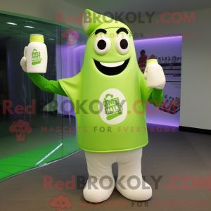 Lime Green Bottle Of Milk...