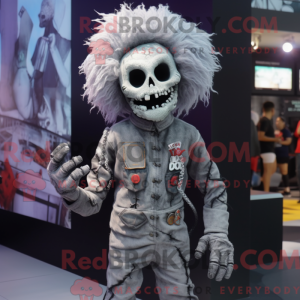 Gray Undead mascot costume...