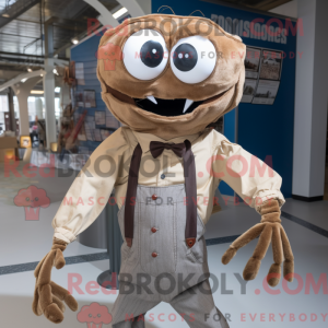 Brown Spider mascot costume...