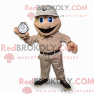 Tan Wrist Watch mascot...