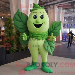 Green Beanstalk mascot...