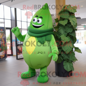 Green Beanstalk mascot...