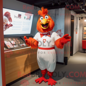 Red Rooster maskot kostume...