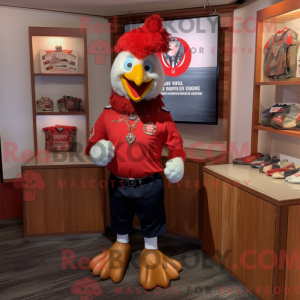 Red Rooster mascot costume...