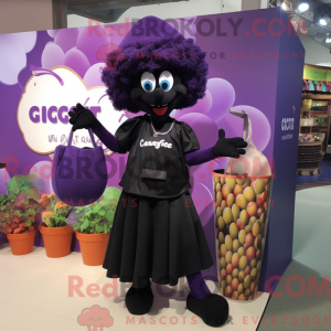 Black Grape mascottekostuum...