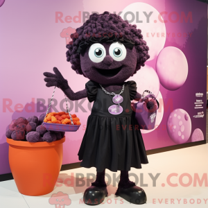 Black Grape mascottekostuum...