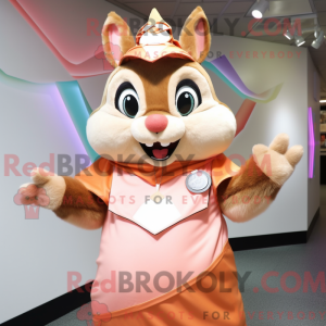 Peach Chipmunk mascot...