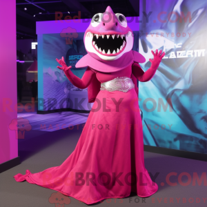 Magenta Megalodon mascot...