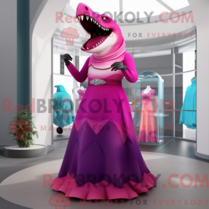 Magenta postava maskota...