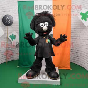 Black Irish Flag mascot...