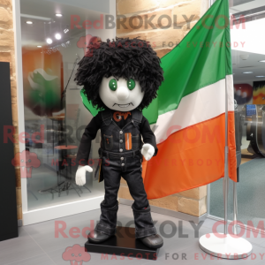 Black Irish Flag mascot...