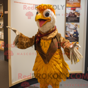 Guldfasan maskot kostume...