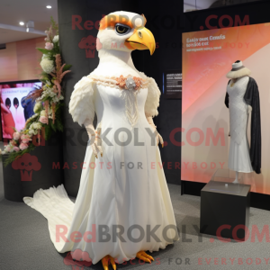 Peach Falcon mascot costume...