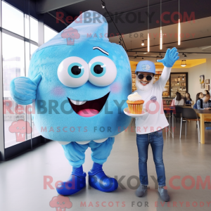 Postava maskota Sky Blue...