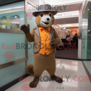 Mongoose mascot costume...