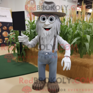 Silver Scarecrow mascot...