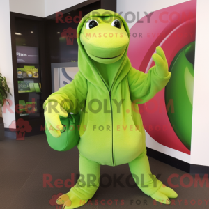 Lime Green Titanoboa mascot...