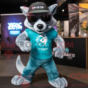 Teal Thylacosmilus mascot...