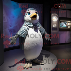 Silver Penguin mascot...
