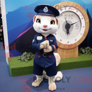 Navy Ferret mascot costume...