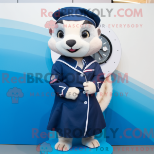 Navy Ferret mascot costume...