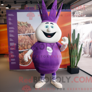 Purple Onion mascot costume...