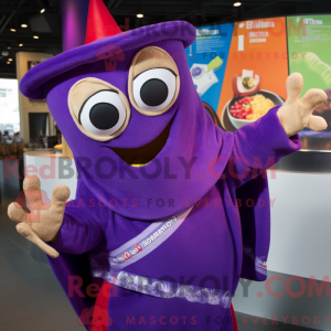 Purple Fajitas mascot...
