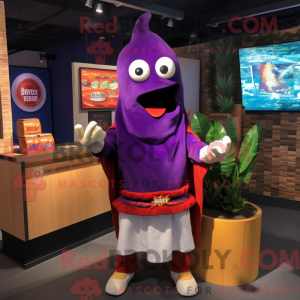 Purple Fajitas mascot...