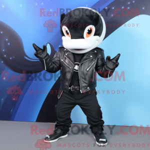 Black Killer Whale mascot...