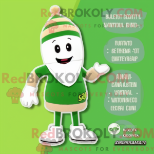 Cream Green Bean mascot...