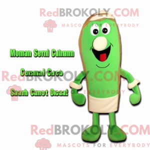 Cream Green Bean mascot...