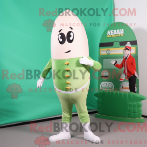 Cream Green Bean mascot...