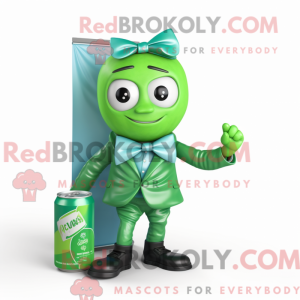 Green Soda Can mascot...