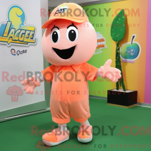 Peach Aglet mascot costume...