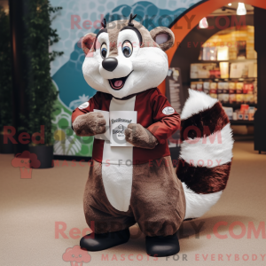 Brown Badger maskot kostume...