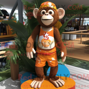 Orange Monkey mascot...