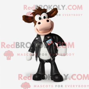 Guernsey Cow mascot costume...