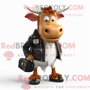 Guernsey Cow mascot costume...