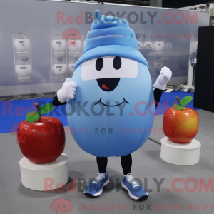 Sky Blue Apple mascot...