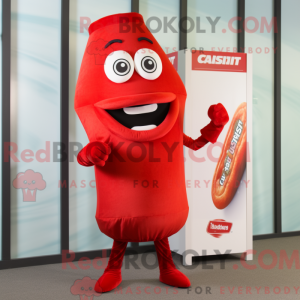 Red Currywurst mascot...
