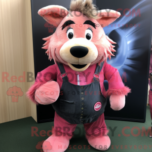 Pink Wild Boar mascot...