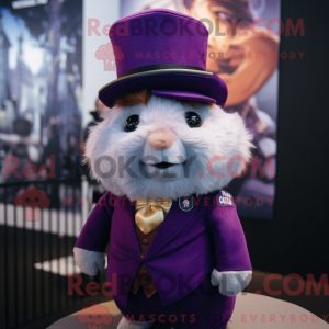Purple Guinea Pig mascot...