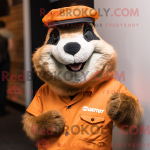 Orange Marmot maskot...