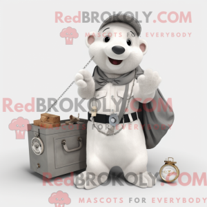Silver Ermine mascot...