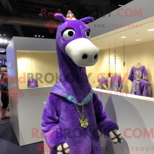 Lavender Giraffe mascot...